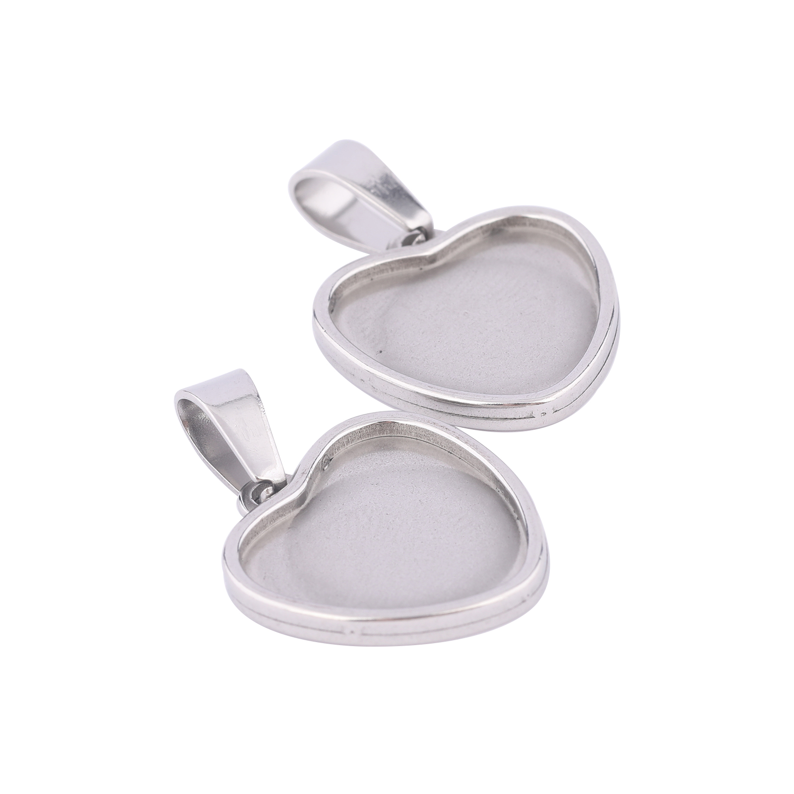 Pendant Blank Bezel - 10 pçs de aço inoxidável caber
