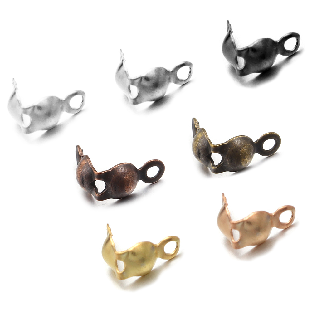 Jewelry Making Knots For Clasps - 200 pçs/lote metal final frisos contas