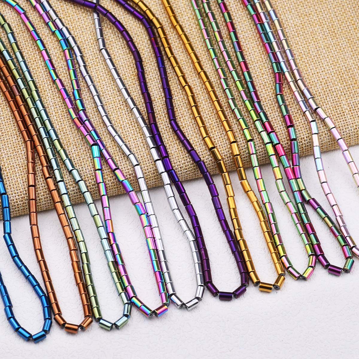Tubo Reto de Hematita para Joi - Seed Bead Tube avaliação e preço
