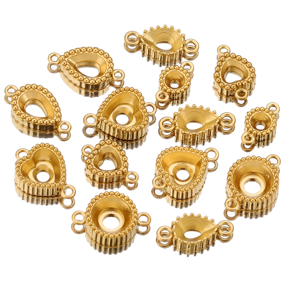 10 pçs de aço inoxidável burac - Pendant Blank Bezel avaliação e preço
