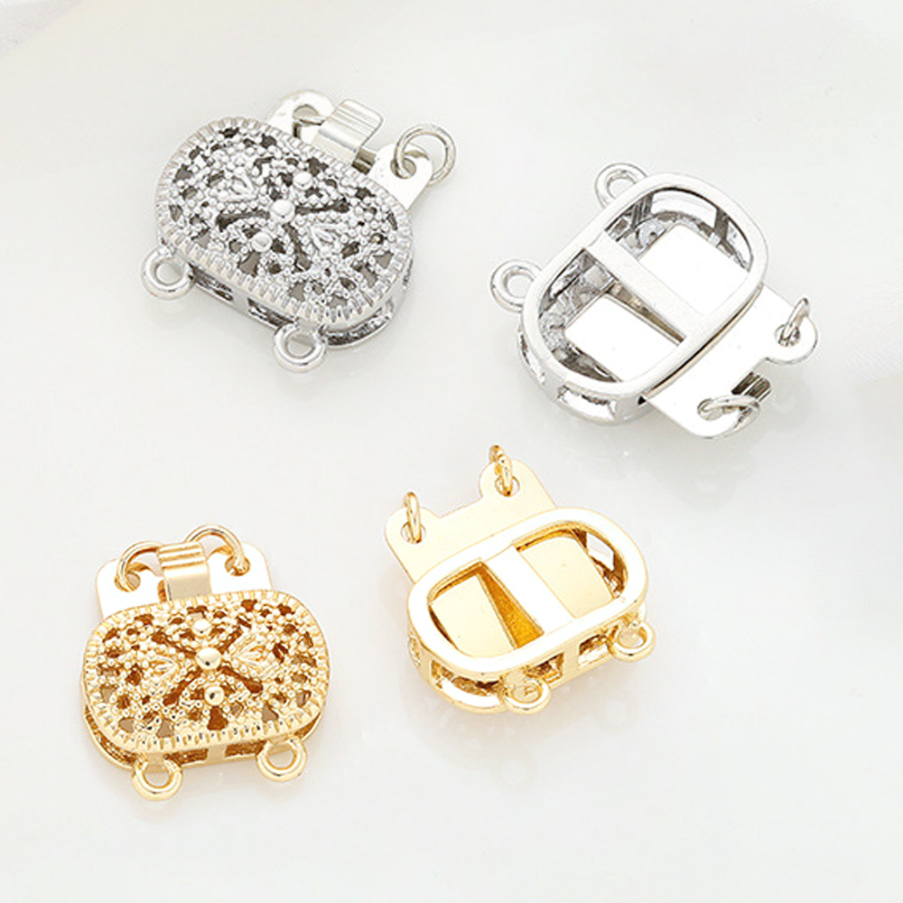 2 pçs 14k banhado a ouro latão - Jewelry Making Knots For Clasps avaliação e preço