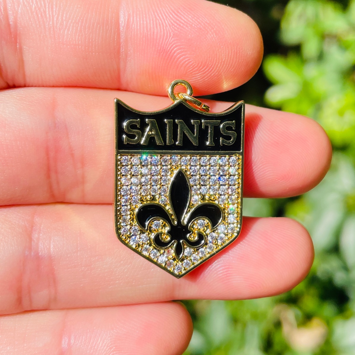 5 pçs micro pave fleur de lis  - Jewelry Making New Orleans avaliação e preço