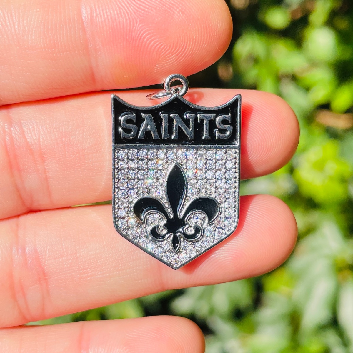 5 pçs micro pave fleur de lis  - Jewelry Making New Orleans avaliação e preço