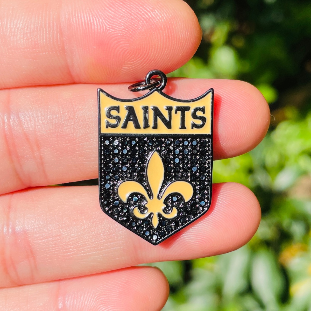 5 pçs micro pave fleur de lis  - Jewelry Making New Orleans avaliação e preço