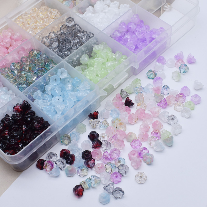 6mm 50 pçs/saco pequeno lírio  - Seed Bead Tube avaliação e preço