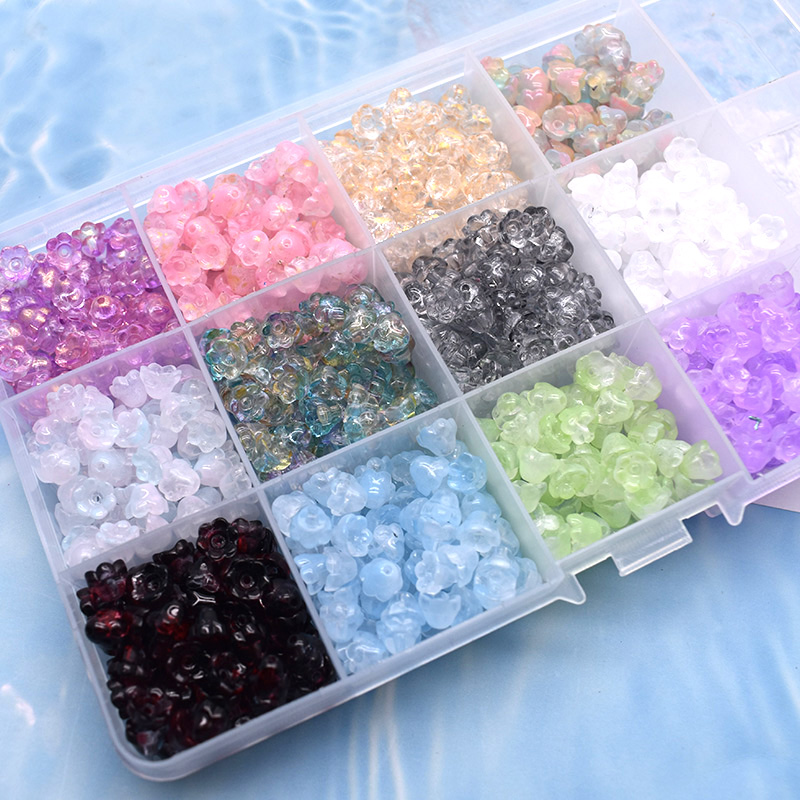 6mm 50 pçs/saco pequeno lírio  - Seed Bead Tube avaliação e preço