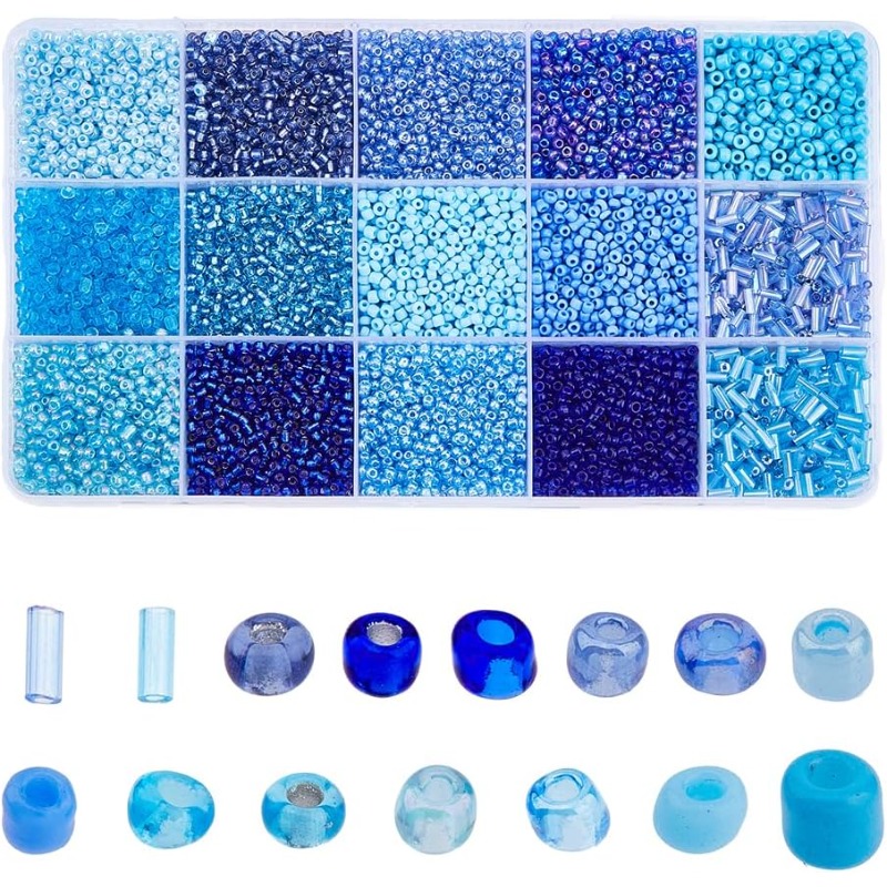 15000 pçs 15 estilos contas de - Seed Bead Tube avaliação e preço
