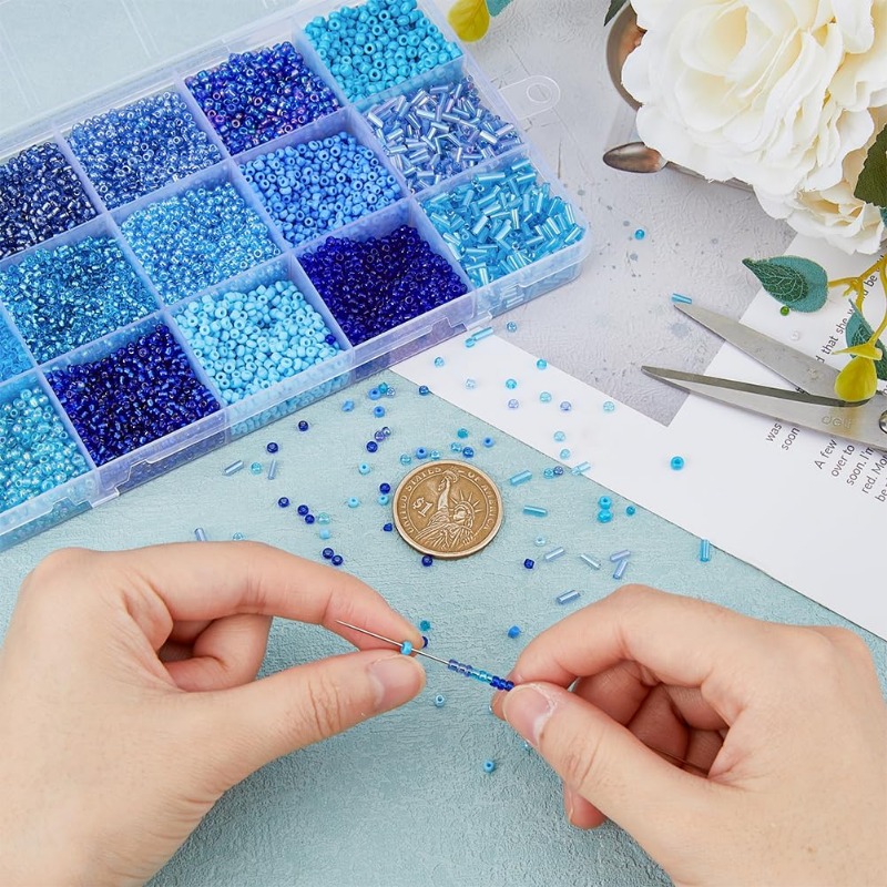 15000 pçs 15 estilos contas de - Seed Bead Tube avaliação e preço