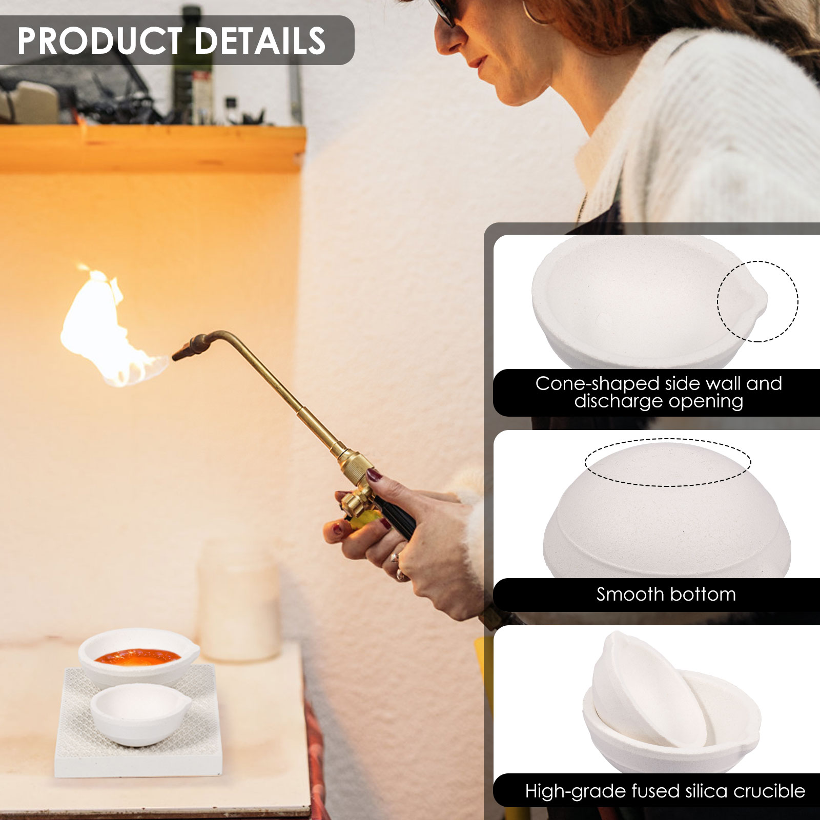Conjunto de Cadinhos de Alta P - Jewelry Making Torch avaliação e preço
