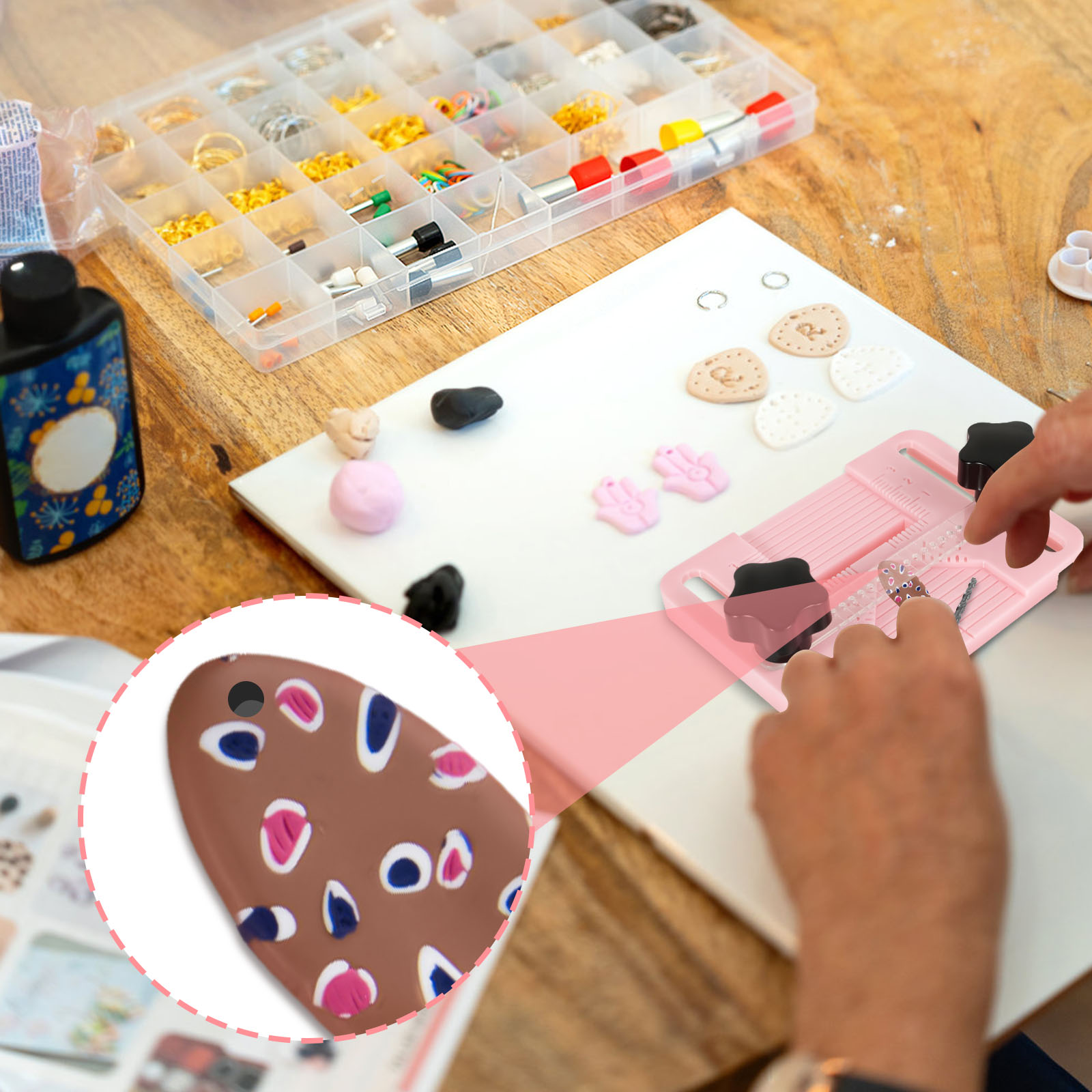 Guia de broca de brinco de arg - Jewelry Making Guide avaliação e preço