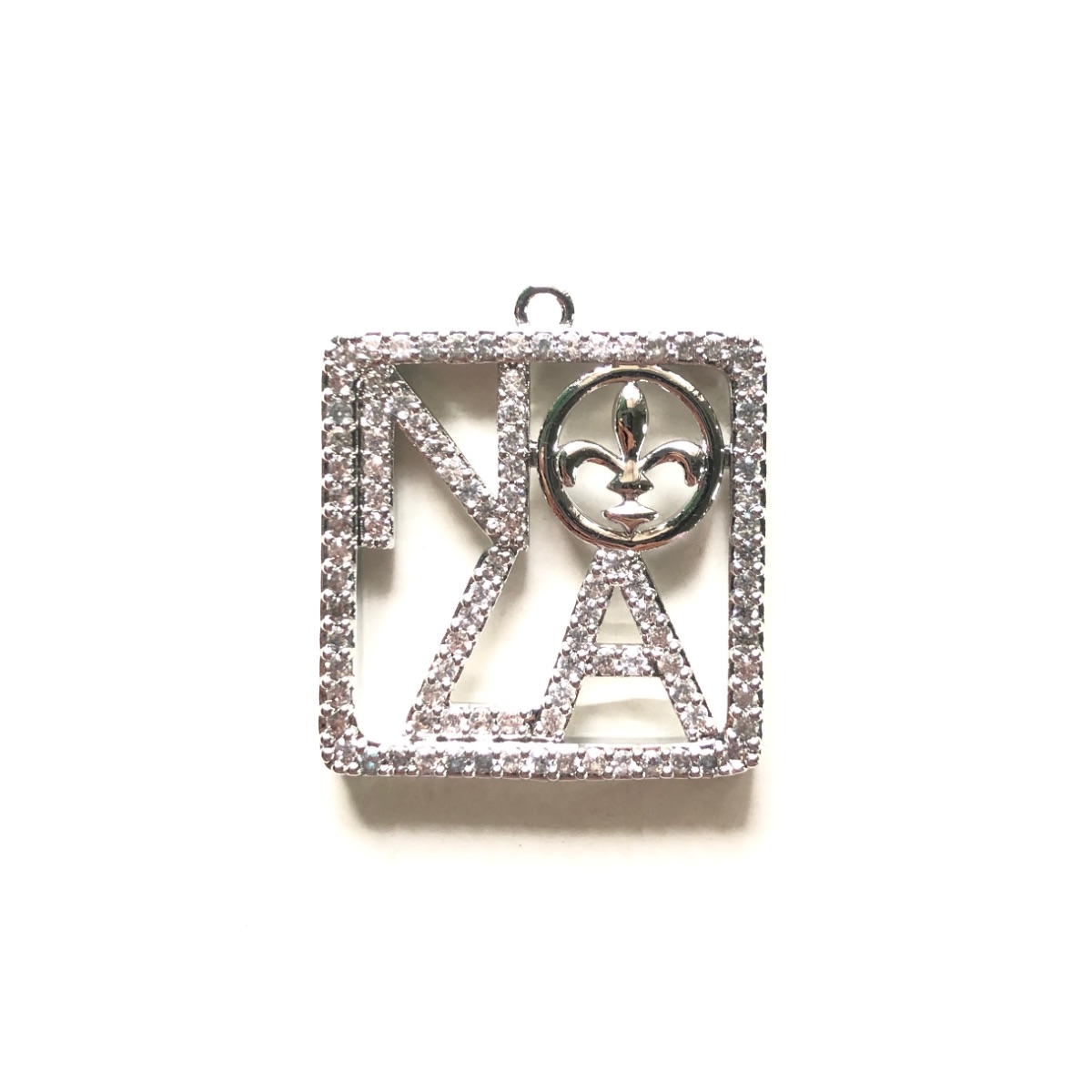 5pcs zircônia pave nola fleur  - Jewelry Making New Orleans avaliação e preço