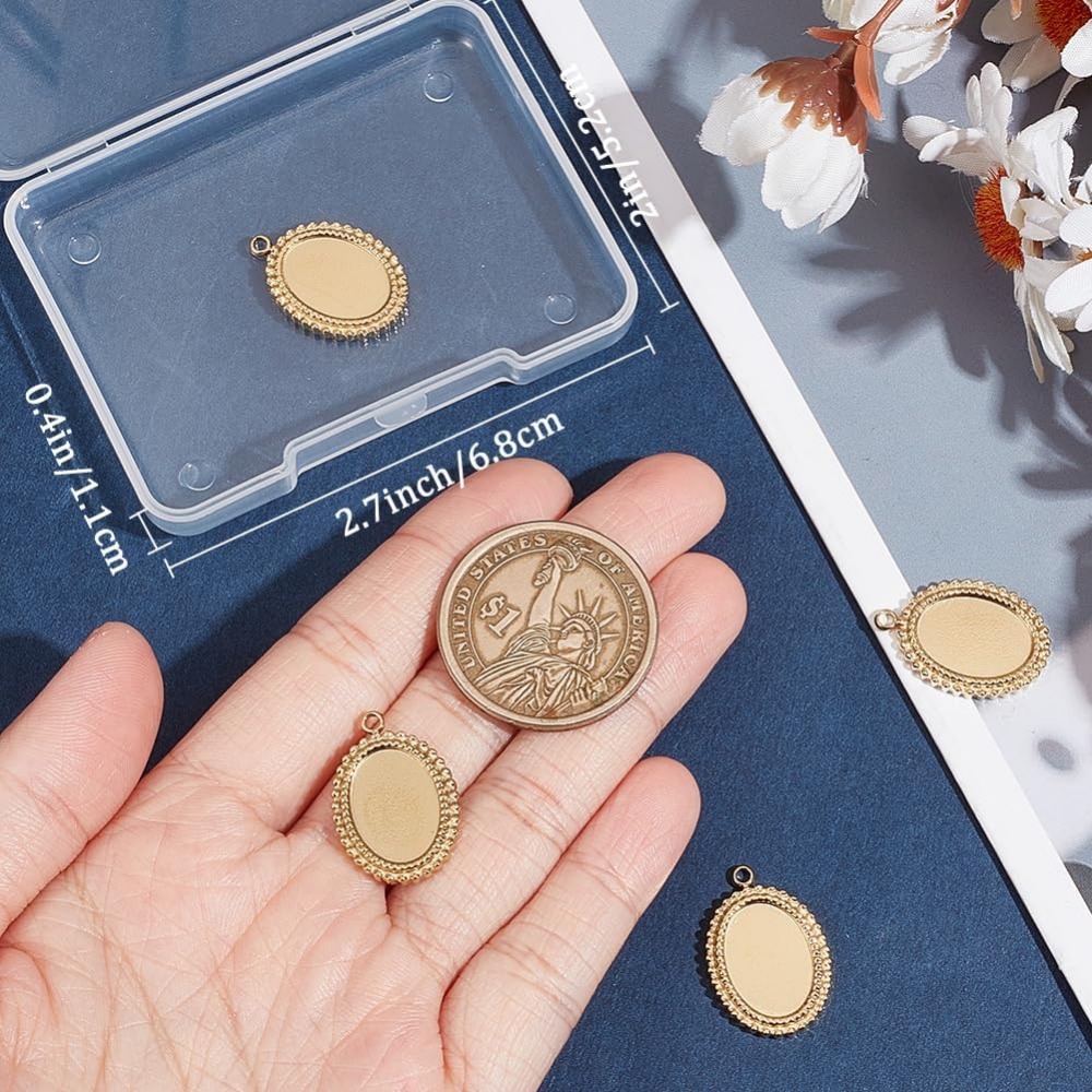 6 pçs configurações de cabochã - Pendant Blank Bezel avaliação e preço