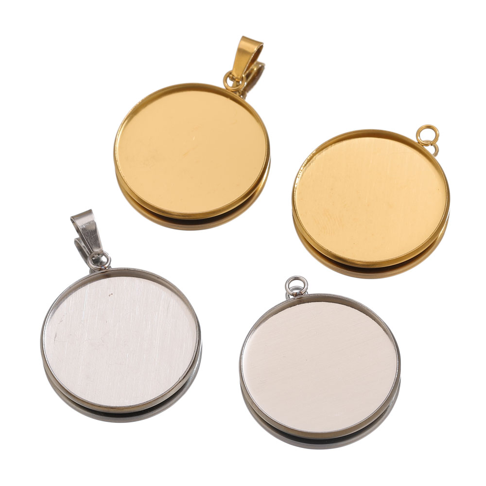 10 pçs pingentes de ouro de aç - Pendant Blank Bezel avaliação e preço