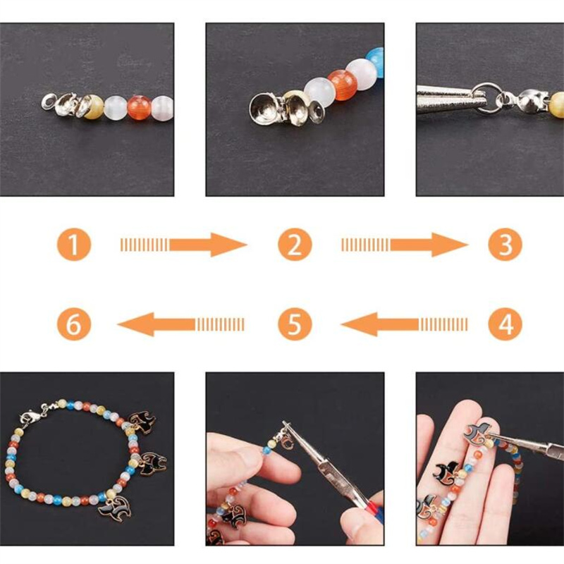 100 pçs de aço inoxidável crim - Jewelry Making Knots For Clasps avaliação e preço