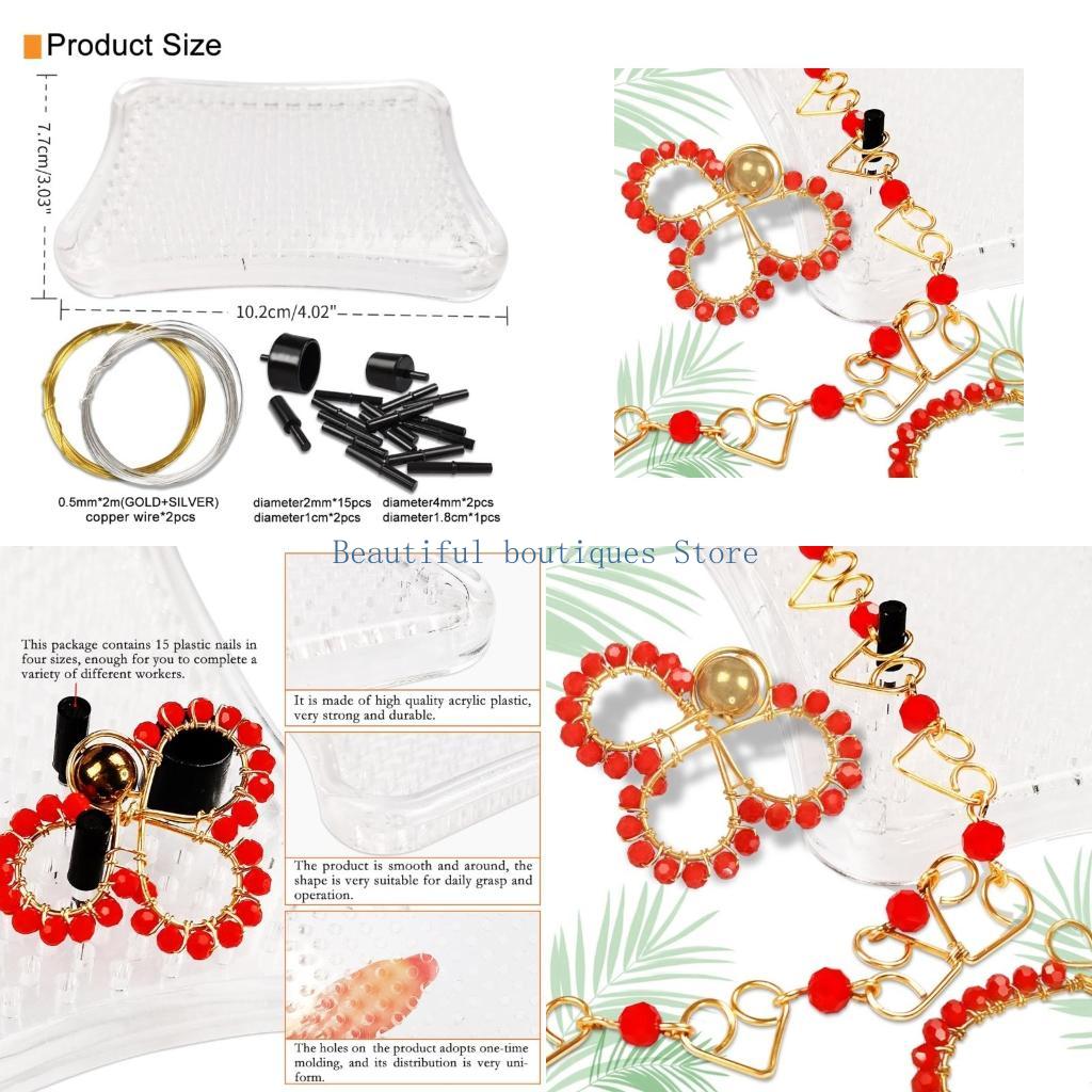 Suprimentos gabarito para dobr - Wire Jewelry Making Jig avaliação e preço