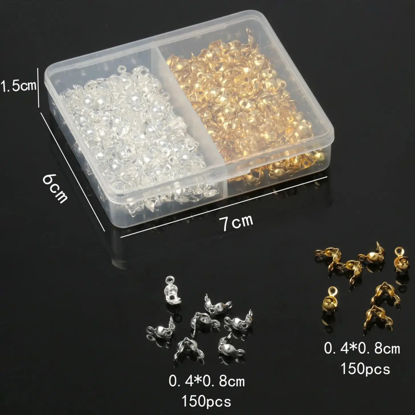 300 pçs/lote 4x8mm aço inoxidá - Jewelry Making Knots For Clasps avaliação e preço